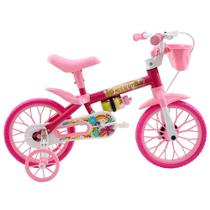 Bicicleta Infantil Aro 12 Cairu C/ Cesta Flower Lilly 127032
