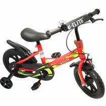 Bicicleta Infantil Aro 12 com Rodinha Elite COr:Vermelho