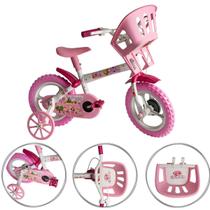 Bicicleta Infantil Aro 12 Com Rodinhas Princesas Styll Rosa Bicicleta Infantil Aro 12 Com Rodinhas Princesas Styll Rosa