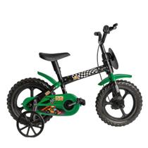 Bicicleta Infantil Aro 12 com rodinhas Verde Radical menino - Styll Baby