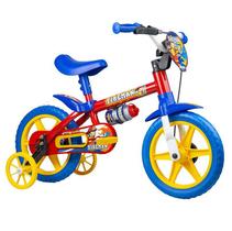 Bicicleta Infantil Aro 12 Fire Man 10 Nathor Com Rodinhas