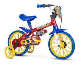 Bicicleta Infantil Aro 12 Fire Man Nathor Com Rodinhas
