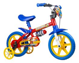 Bicicleta Infantil Aro 12 Fireman Nathor Cor Vermelho