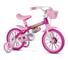 Bicicleta Infantil Aro 12 Flower com Rodinhas - Nathor