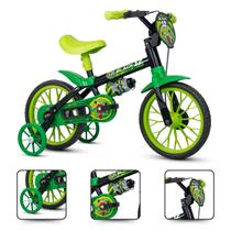 Bicicleta Infantil aro 12 Flower Veloz Black Mechanic