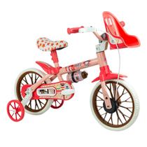 Bicicleta Infantil aro 12 Flower Veloz Black Mechanic