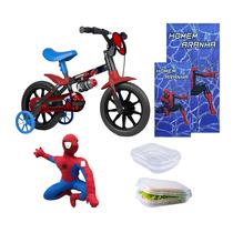 Bicicleta Infantil Aro 12 Homem Aranha Menino 5 itens Bicicleta Infantil Aro 12 Homem Aranha Menino 5 itens