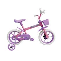 Bicicleta Infantil Aro 12 Kami Menina Rosa Ballet