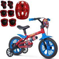 Bicicleta Infantil Aro 12 + Kit proteção para crianças Bicicleta patins - Nathor e Rad7