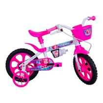 Bicicleta Infantil Aro 12 Mini Sereia Freio a Tambor Cestinha Cairu