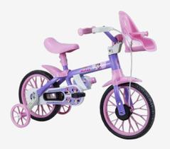 Bicicleta Infantil Aro 12 Minnie Nathor Com cadeirinha Rodinhas e Garrafinha Menina 3 a 5 anos Bicicleta Infantil Aro 12 Minnie Nathor Com cadeirinha Rodinhas e Garrafinha Menina 3 a 5 anos