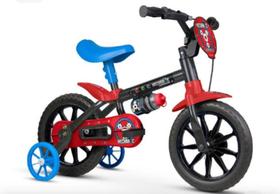 Bicicleta infantil Aro 12 Nathoe mechanic-preto e azul