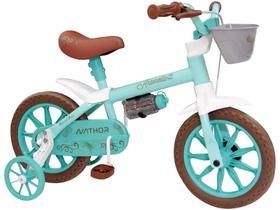 Bicicleta Infantil Aro 12 Nathor Anthonella Branco - com Rodinha