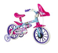 Bicicleta infantil aro 12 nathor barbie - a partir de 3 anos com rodinhas Bicicleta infantil aro 12 nathor barbie - a partir de 3 anos com rodinhas