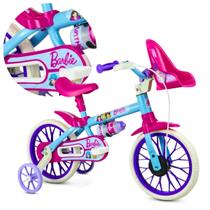 Bicicleta Infantil Aro 12 Nathor Barbie Menina 1 a 4 Anos