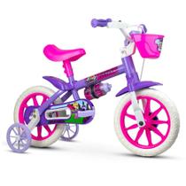 Bicicleta Infantil Aro 12 Nathor Feminina Violet Lilás Roxa