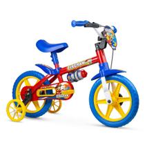 Bicicleta Infantil Aro 12 Nathor Fireman com Rodinhas