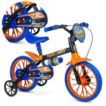 Bicicleta Infantil Aro 12 Nathor Hot Wheels Menino 1 a 4 Anos