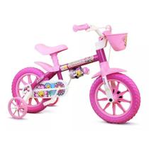 Bicicleta Infantil Aro 12 Nathor Modelos Feminino e Masculino c/ Rodinhas Laterais