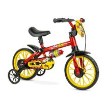 Bicicleta Infantil Aro 12 Nathor Modelos Feminino e Masculino com Rodinhas Laterais Flower violet princesas