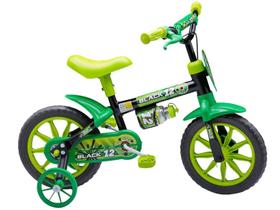 Bicicleta Infantil Aro 12 Nathor Modelos Feminino e Masculino com Rodinhas Laterais Flower