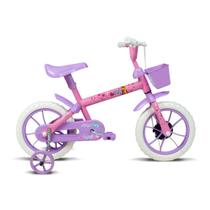 Bicicleta Infantil Aro 12 Paty Rosa e Lilás - Verden Bikes