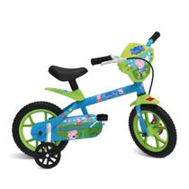 Bicicleta Infantil Aro 12 Peppa Pig - George Azul Bandeirante