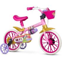 Bicicleta Infantil Aro 12 Princesas Nathor Indicado Para + 3 Anos