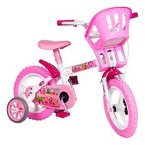 Bicicleta Infantil Aro 12 Princesinhas Bike Menina Cestinha - Styll Baby