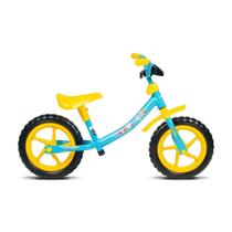 Bicicleta Infantil Aro 12 - Push Balance - Azul e Amarelo - Verden