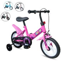 Bicicleta Infantil Aro 12 Rodinhas Removíveis Leve Segura Pedal Antiderrapante Criança