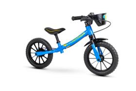 Bicicleta Infantil Aro 12 Sem Pedal Balance Bike Azul Masculina Nathor