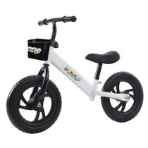 Bicicleta Infantil Aro 12 Sem Pedal Balance Bike Branca 3W152BR Importway
