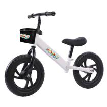 Bicicleta Infantil Aro 12 Sem Pedal Balance Bike Branca 3W152BR Importway Bicicleta Infantil Aro 12 Sem Pedal Balance Bike Branca 3W152BR Importway