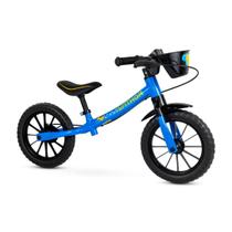 Bicicleta Infantil Aro 12 Sem Pedal Equilíbrio Balance Azul - Nathor