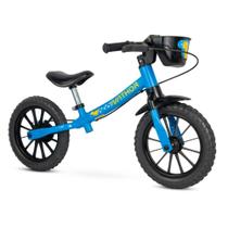 Bicicleta Infantil Aro 12 Sem Pedal Equilíbrio Balance Azul - Nathor
