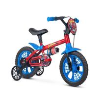 Bicicleta Infantil Aro 12 Spider Man Nathor - Vermelho