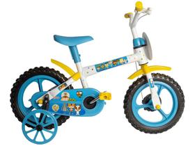 Bicicleta Infantil Aro 12 Styll Baby - Clubinho Salva Vidas Azul e Branco com Rodinhas