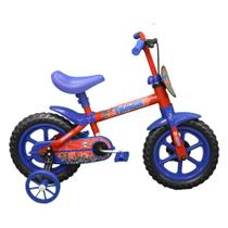 Bicicleta Infantil Aro 12 Track&Bikes Arco-Íris Azul com Vermelho Bicicleta Infantil Aro 12 Track&Bikes Arco-Íris Azul com Vermelho