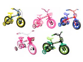 Bicicleta Infantil Aro 12 Track Bikes Arco Íris Com Rodinhas