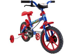 Bicicleta Infantil Aro 12 Verden Bikes Jack - Azul e Vermelha com Rodinhas