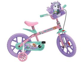 Bicicleta Infantil Aro 14 Bandeirante Patrulha - Canina Colorida com Rodinhas