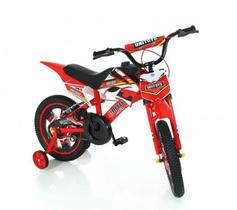 Bicicleta Infantil Aro 14 Cross Vermelha - Unitoys