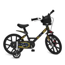 Bicicleta Infantil Aro 14 Masculina Com Rodinhas 4 a 6 Anos Batman Bandeirante Bicicleta Infantil Aro 14 Masculina Com Rodinhas 4 a 6 Anos Batman Bandeirante