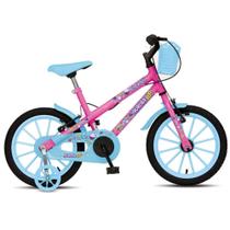 Bicicleta Infantil ARO 16 Aurora FEST Rosa Neon