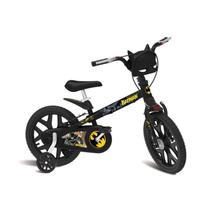 Bicicleta Infantil Aro 16 Batman Preta Bandeirante