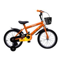 Bicicleta Infantil Aro 16 Bike Criança Menino Zippy Laranja