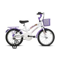 Bicicleta Infantil Aro 16 Breeze Lilás Com Rodinhas De Treinamento Menina Verden