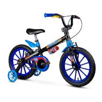 Bicicleta Infantil Aro 16 Com Rodinhas De Treinamento Nathor Bike Criança Menino Tech Boys Com Garrafinha Bicicleta Infantil Aro 16 Com Rodinhas De Treinamento Nathor Bike Criança Menino Tech Boys Com Garrafinha