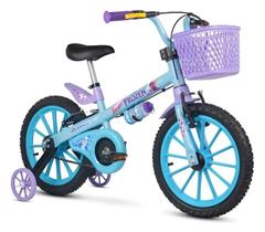 Bicicleta Infantil Aro 16 Com Rodinhas Frozen 2 Nathor